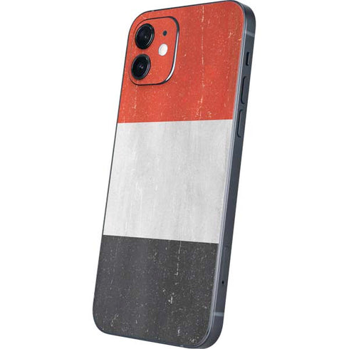 Yemen Flag Distressed iPhone 12 Skin