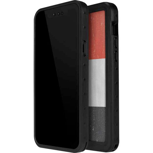Yemen Flag Distressed iPhone 14 Pro Max Waterproof Case