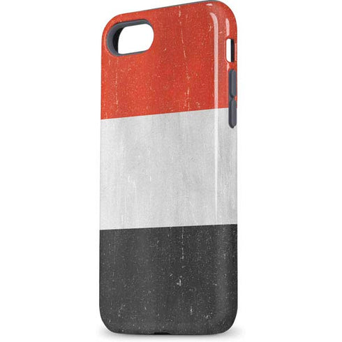 Yemen Flag Distressed iPhone 7 Pro Case
