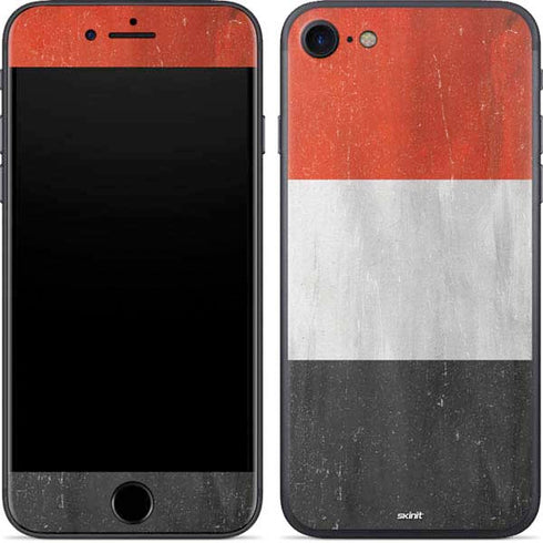 Yemen Flag Distressed iPhone 7 Skin