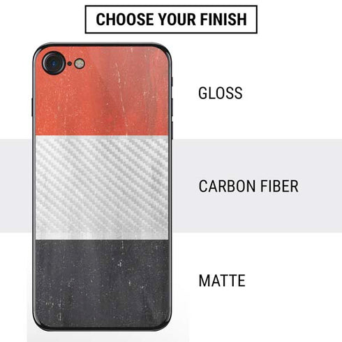 Yemen Flag Distressed iPhone SE (2nd & 3rd Gen) Skin