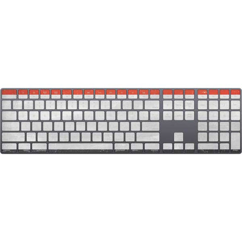Yemen Flag Distressed Magic Keyboard with Numeric Keypad Skin