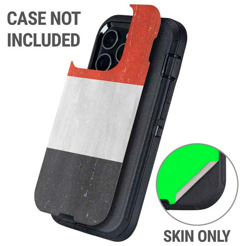 Yemen Flag Distressed Otterbox Defender iPhone Skin