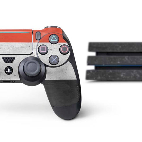Yemen Flag Distressed PS4 Pro Bundle Skin
