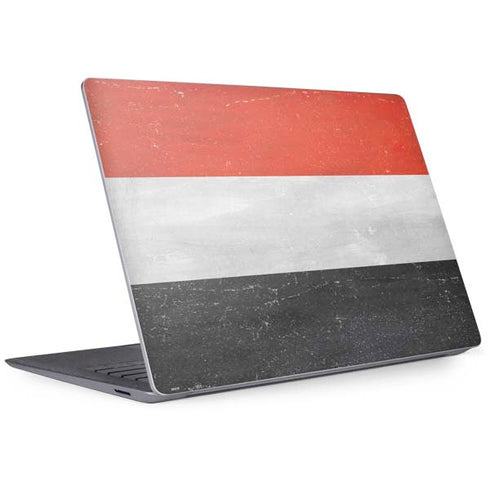 Yemen Flag Distressed Surface Laptop 3 13.5in Skin