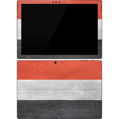 Yemen Flag Distressed Surface Pro 7 Skin