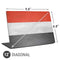 Yemen Flag Distressed Universal Laptop 12in (9.8 x 6.8in) Skin