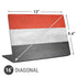Yemen Flag Distressed Universal Laptop 16in (13 x 9.4in) Skin