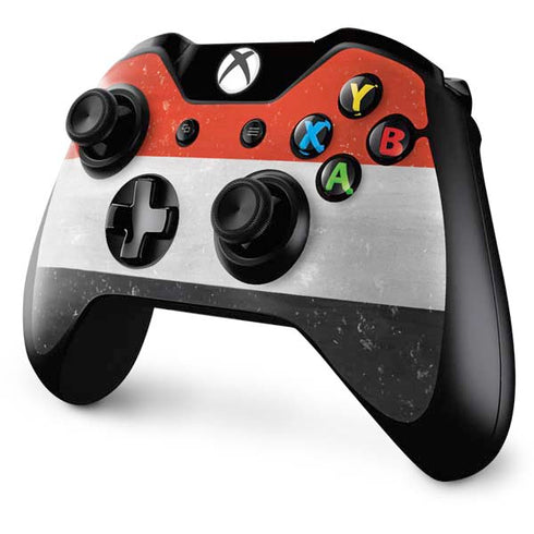 Yemen Flag Distressed Xbox One Controller Skin