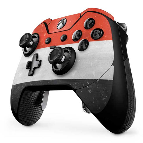 Yemen Flag Distressed Xbox One Elite Controller Skin