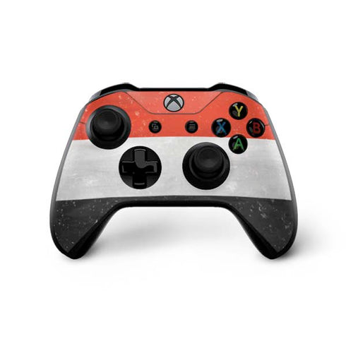 Yemen Flag Distressed Xbox One X Controller Skin