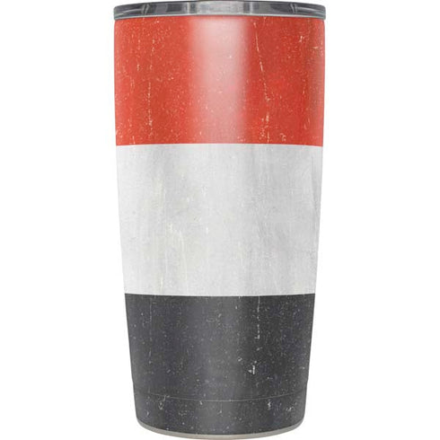 Yemen Flag Distressed Yeti 20oz Tumbler Skin