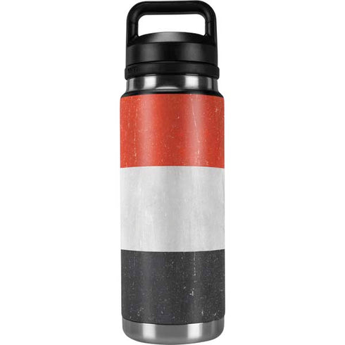 Yemen Flag Distressed YETI Rambler 26oz Bottle Skin