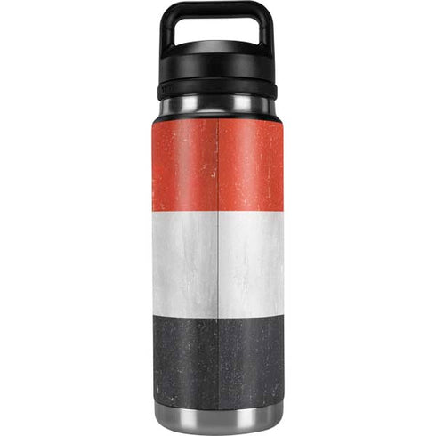 Yemen Flag Distressed YETI Rambler 26oz Bottle Skin