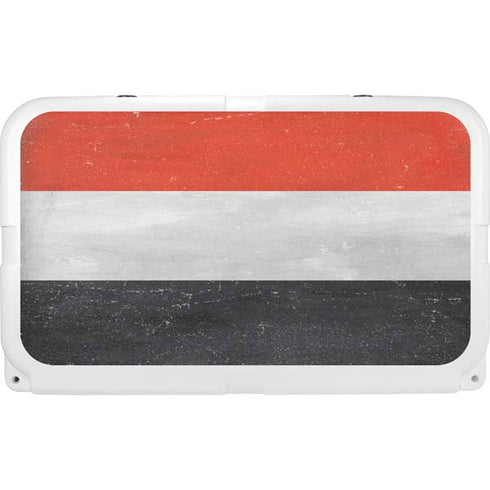 Yemen Flag Distressed YETI Tundra 45 Hard Cooler Skin