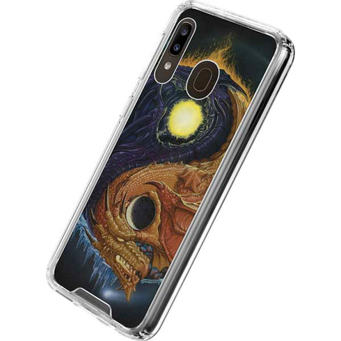 Ed Beard Jr. Yin Yang Dragon Galaxy A30 Clear Case