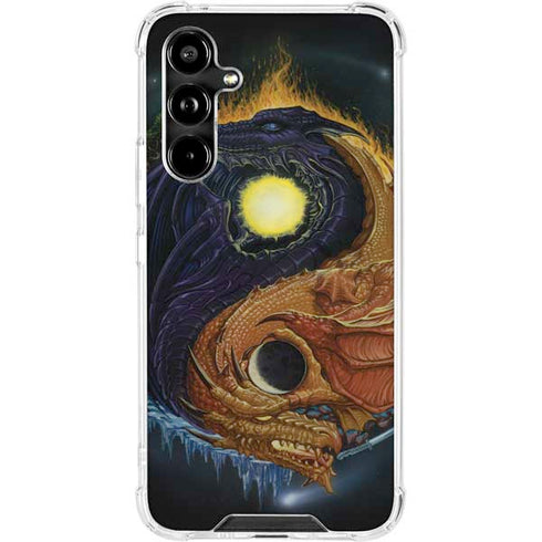 Yin Yang Dragon by Ed Beard Jr Galaxy A54 5G Clear Case