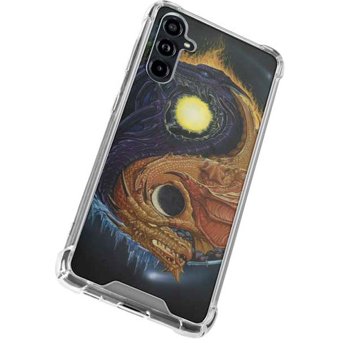 Yin Yang Dragon by Ed Beard Jr Galaxy A54 5G Clear Case