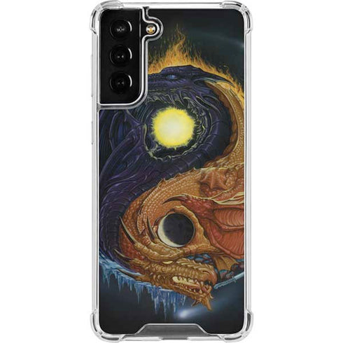Ed Beard Jr. Yin Yang Dragon Galaxy S22 Plus Clear Case