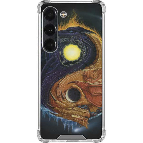 Ed Beard Jr. Yin Yang Dragon Galaxy S23 Clear Case