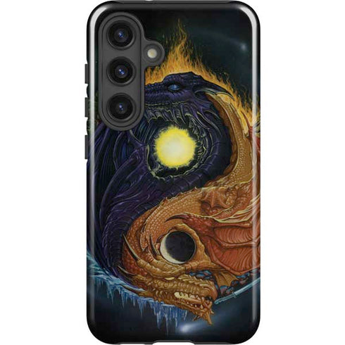 Yin Yang Dragon by Ed Beard Jr Galaxy S24 Impact Case