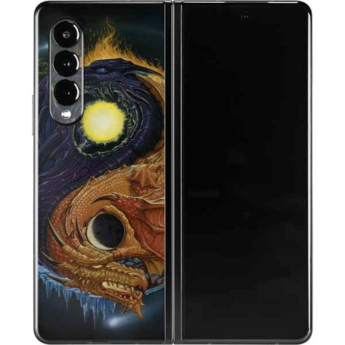 Ed Beard Jr. Yin Yang Dragon Galaxy Z Fold3 5G Skin