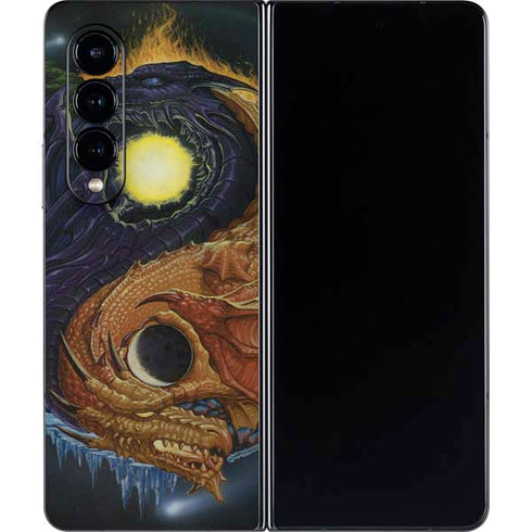 Ed Beard Jr. Yin Yang Dragon Galaxy Z Fold4 5G Skin
