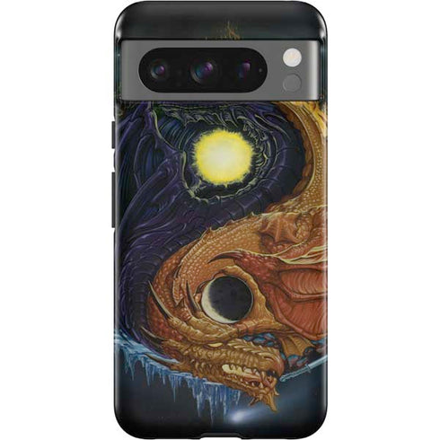 Yin Yang Dragon by Ed Beard Jr Google Pixel 8 Pro Impact Case