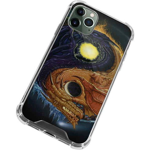 Yin Yang Dragon by Ed Beard Jr iPhone 11 Pro Max Clear Case