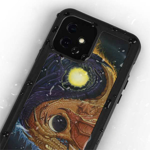 Ed Beard Jr. Yin Yang Dragon iPhone 12 Waterproof Case