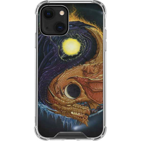 Ed Beard Jr. Yin Yang Dragon iPhone 13 Mini Clear Case