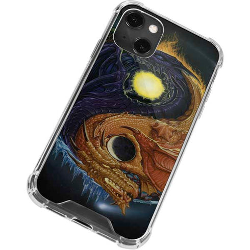 Ed Beard Jr. Yin Yang Dragon iPhone 13 Mini Clear Case