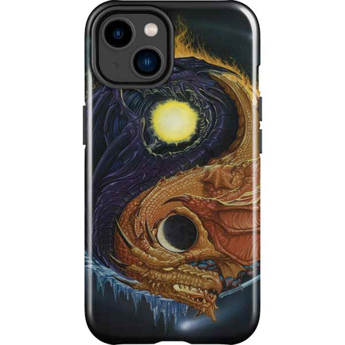 Yin Yang Dragon by Ed Beard Jr iPhone 15 Plus Impact Case