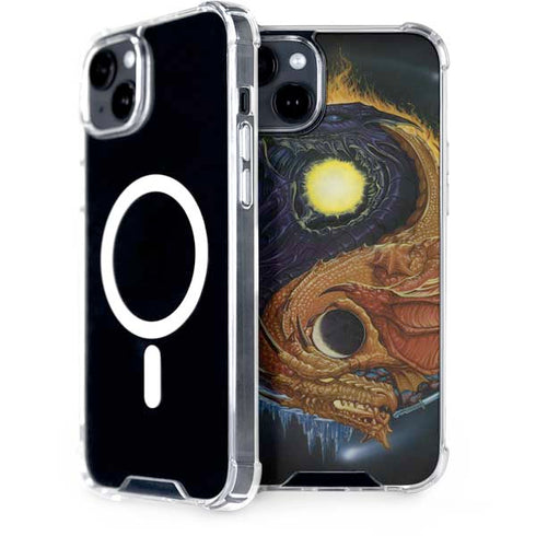 Yin Yang Dragon by Ed Beard Jr iPhone 15 Plus MagSafe Case