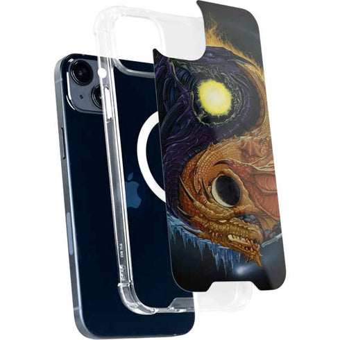 Yin Yang Dragon by Ed Beard Jr iPhone 15 Plus MagSafe Case
