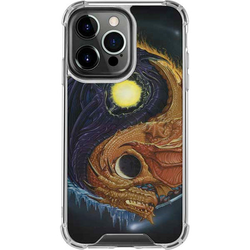 Yin Yang Dragon by Ed Beard Jr iPhone 15 Pro Clear Case