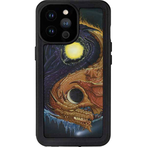 Ed Beard Jr. Yin Yang Dragon iPhone 14 Pro Max Waterproof Case