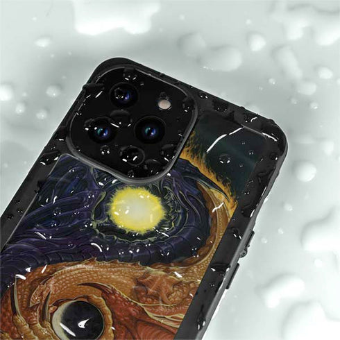 Ed Beard Jr. Yin Yang Dragon iPhone 14 Pro Max Waterproof Case