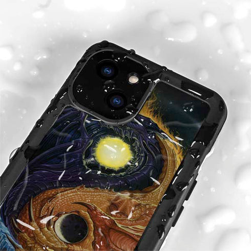 Yin Yang Dragon by Ed Beard Jr iPhone 15 Waterproof Case