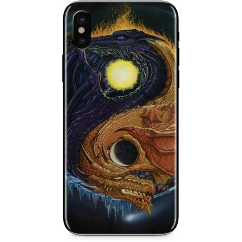 Ed Beard Jr. Yin Yang Dragon iPhone X Skin