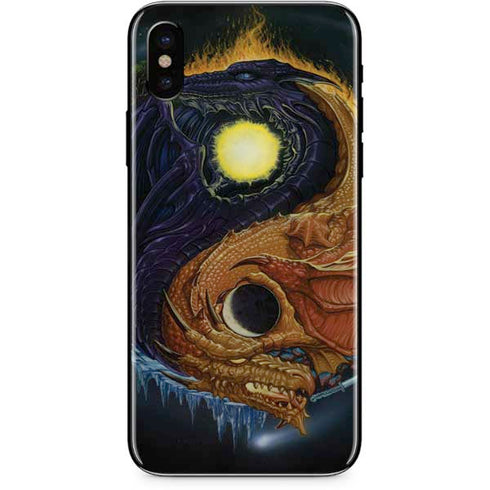 Ed Beard Jr. Yin Yang Dragon iPhone XS Skin