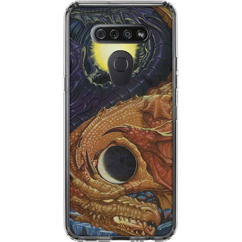 Yin Yang Dragon by Ed Beard Jr LG K51/Q51 Clear Case