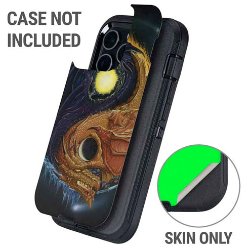 Yin Yang Dragon by Ed Beard Jr Otterbox Defender iPhone Skin
