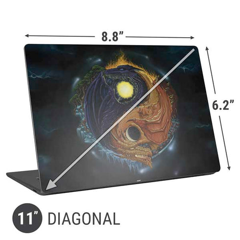 Ed Beard Jr. Yin Yang Dragon Universal Laptop 11in (8.8 x 6.2in) Skin