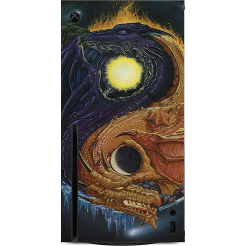 Ed Beard Jr. Yin Yang Dragon Xbox Series X Console Skin