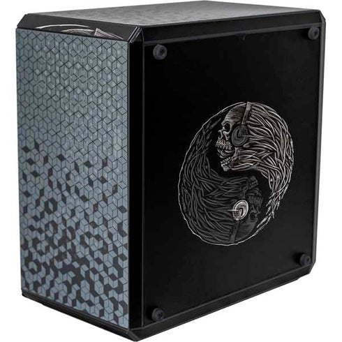 Liquid Blue Yin Yang Music Skulls Cooler Master MasterBox Q300L Mini Tower Skin
