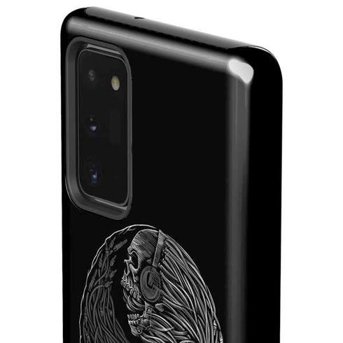 Liquid Blue Yin Yang Music Skulls Galaxy Note20 5G Pro Case