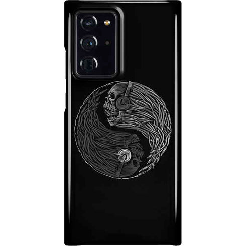 Liquid Blue Yin Yang Music Skulls Galaxy Note20 Ultra 5G Lite Case