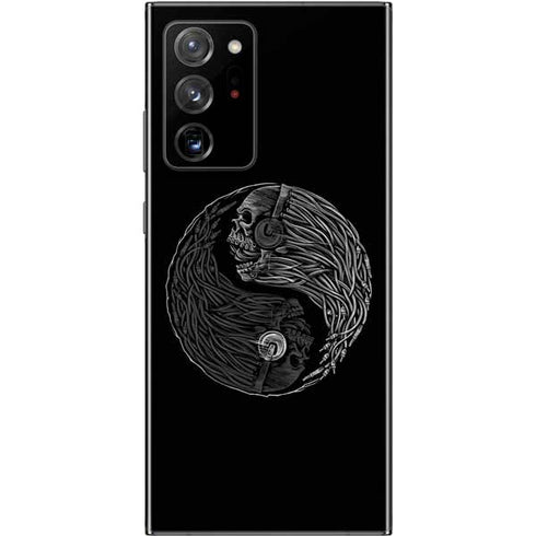 Liquid Blue Yin Yang Music Skulls Galaxy Note20 Ultra 5G Skin