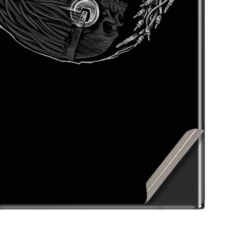 Liquid Blue Yin Yang Music Skulls Galaxy Note20 Ultra 5G Skin